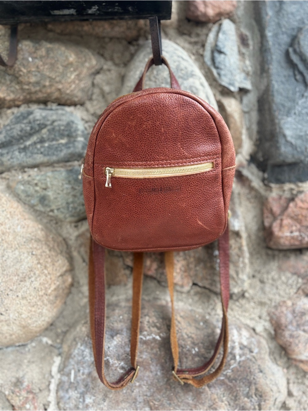 Portland Leather Brown Mini Leather Backpack